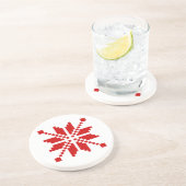 Xmas-Schneeflocke Weihnachtsmuster Untersetzer (Seite)