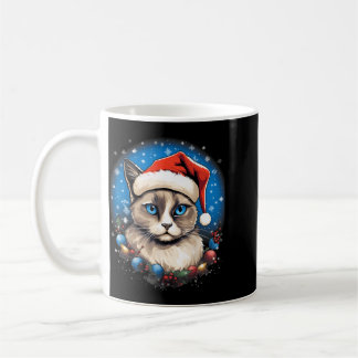 Xmas Schneemädchen Katze Weihnachten Kaffeetasse