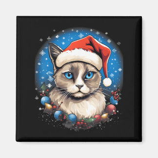 Xmas Schneemädchen Katze Weihnachten Magnet