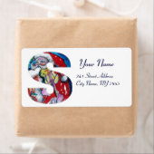 XMAS SCHREIBEN /SANTA CLAUS MIT VIOLIN MONOGRAMM (Insitu)