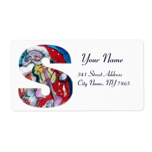 XMAS SCHREIBEN /SANTA CLAUS MIT VIOLIN MONOGRAMM (Vorne)