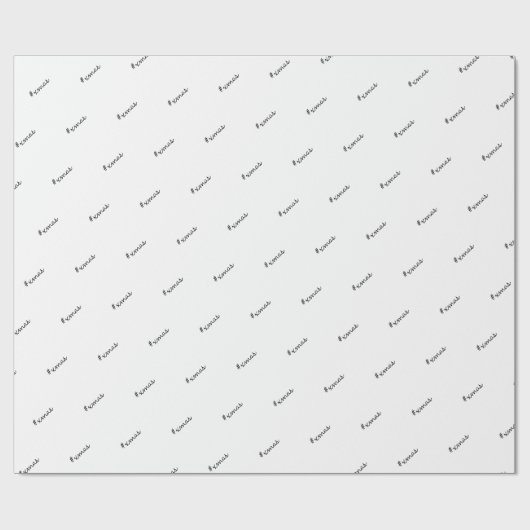 Xmas Schwarz-Weiß-Moderne Muster Geschenkpapier (Flach)