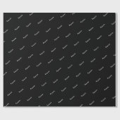 Xmas Schwarz-Weiß-Moderne Muster Geschenkpapier (Flach)