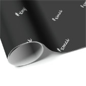 Xmas Schwarz-Weiß-Moderne Muster Geschenkpapier (Rolleneckpunkt)