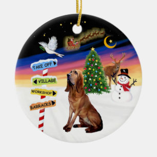 XMas Signs - Bluthund Keramik Ornament