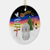 Xmas Signs - Coton de Tulear #3 Keramikornament (Rechts)