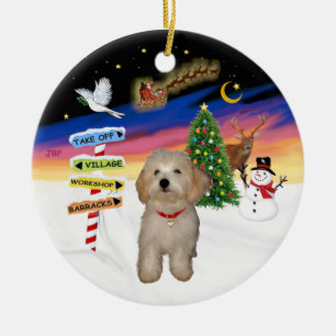 Xmas Signs - Havanese Puppy Keramikornament