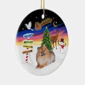 Xmas Signs - Spitz #4 Keramik Ornament (Rechts)