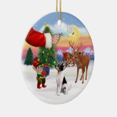 Xmas Signs - Toy Fox Terrier Keramikornament (Rechts)
