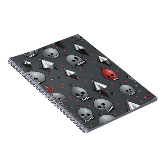 Xmas Skull-Notebook Notizblock (Rechte Seite)