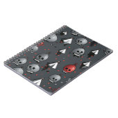 Xmas Skull-Notebook Notizblock (Linke Seite)