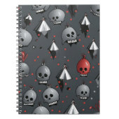 Xmas Skull-Notebook Notizblock (Vorderseite)