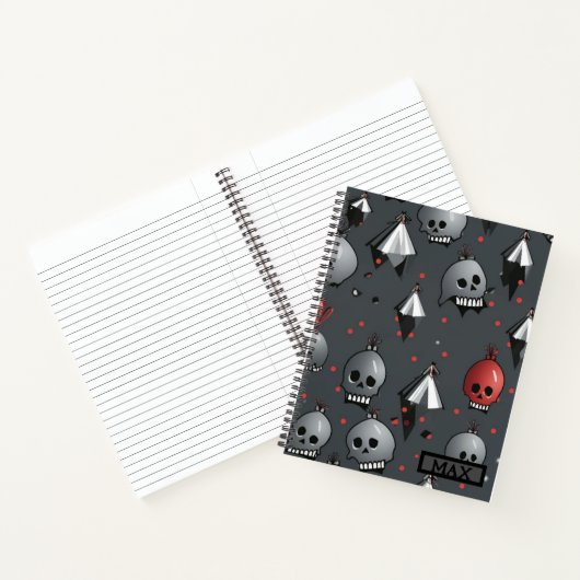 Xmas Skull-Notebook Notizblock (Innenseite)