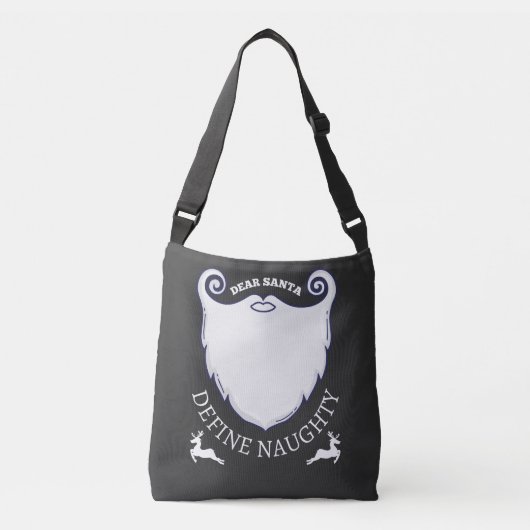 Xmas Slogan Sehr geehrter Weihnachtsmann Definitio Tragetaschen Mit Langen Trägern (Vorderseite)