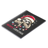 Xmas Sloth Festive Notizblock (Linke Seite)