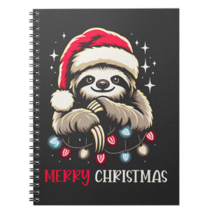 Xmas Sloth Festive Notizblock