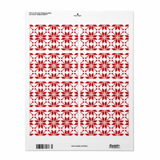 Xmas Snowflake Weihnachtsmuster (Vorne)