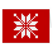 Xmas Snowflake Weihnachtsmuster (Vorderseite (Horizontal))