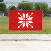 Xmas Snowflake Weihnachtsmuster Banner (Insitu)
