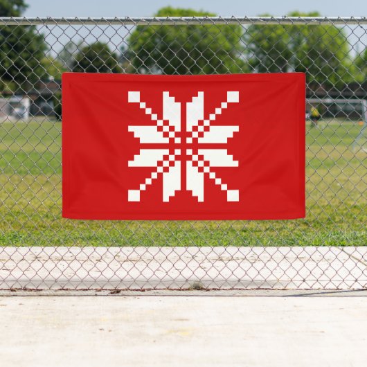 Xmas Snowflake Weihnachtsmuster Banner (Insitu)