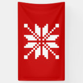Xmas Snowflake Weihnachtsmuster Banner (Vertikal)