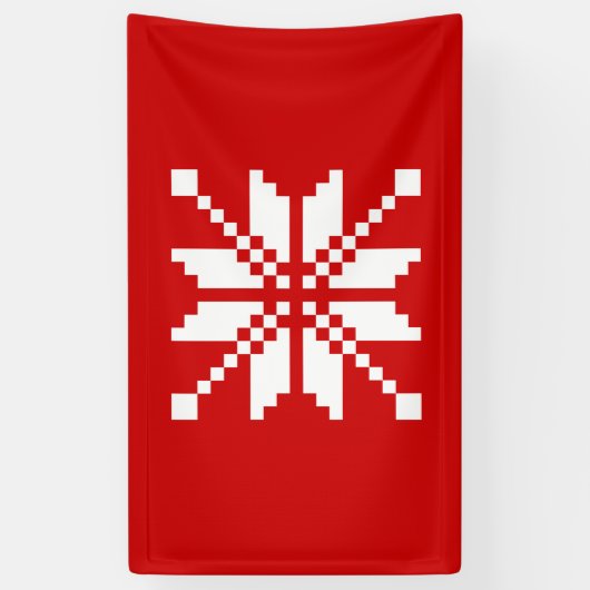 Xmas Snowflake Weihnachtsmuster Banner (Vertikal)