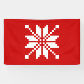 Xmas Snowflake Weihnachtsmuster Banner (Horizontal)