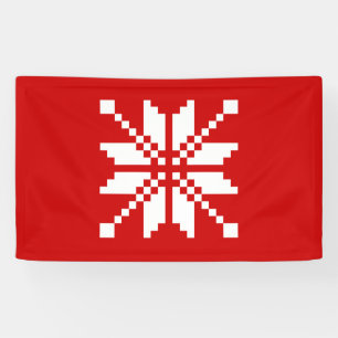 Xmas Snowflake Weihnachtsmuster Banner