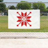 Xmas Snowflake Weihnachtsmuster Banner (Insitu)