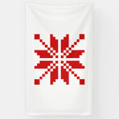 Xmas Snowflake Weihnachtsmuster Banner (Vertikal)
