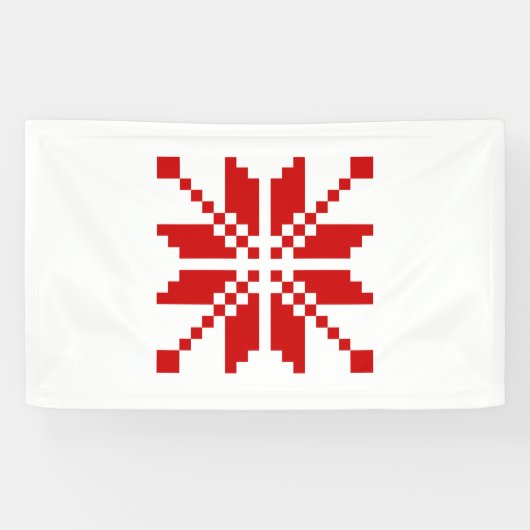 Xmas Snowflake Weihnachtsmuster Banner (Horizontal)