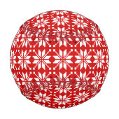 Xmas Snowflake Weihnachtsmuster Baseball (Rückseite)