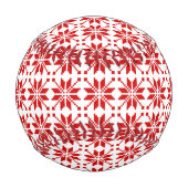 Xmas Snowflake Weihnachtsmuster Baseball (Rückseite)