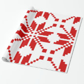 Xmas Snowflake Weihnachtsmuster Geschenkpapier (Ungerollt)