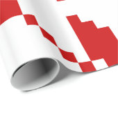 Xmas Snowflake Weihnachtsmuster Geschenkpapier (Rolleneckpunkt)