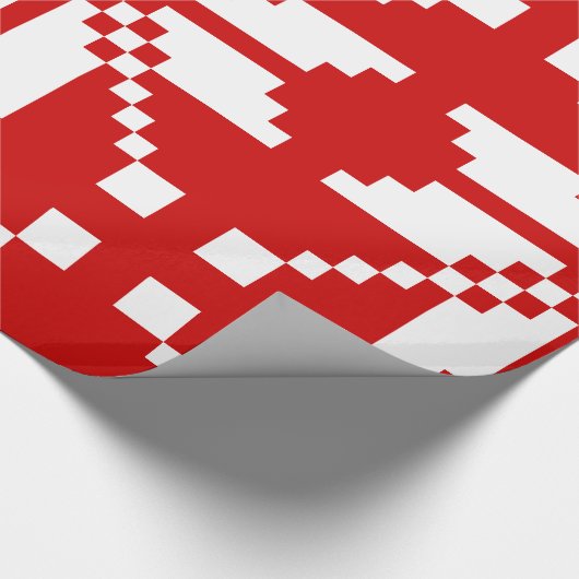 Xmas Snowflake Weihnachtsmuster Geschenkpapier (Ecke)