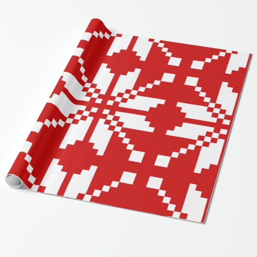 Xmas Snowflake Weihnachtsmuster Geschenkpapier (Ungerollt)