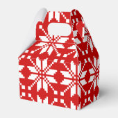 Xmas Snowflake Weihnachtsmuster Geschenkschachtel (Rückseite)