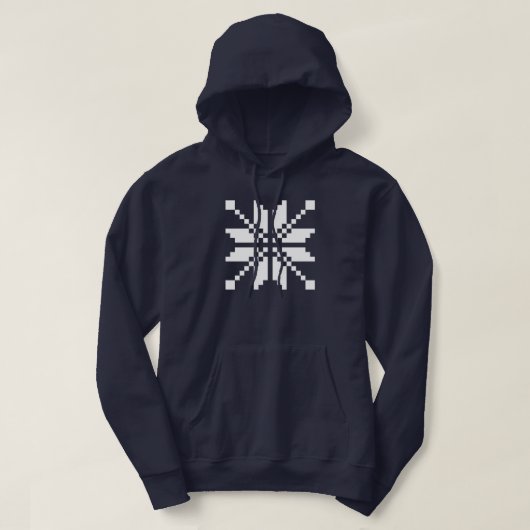 Xmas Snowflake Weihnachtsmuster Hoodie (Design vorne)