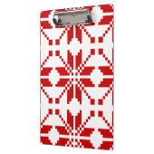 Xmas Snowflake Weihnachtsmuster Klemmbrett (Links)