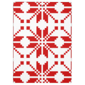 Xmas Snowflake Weihnachtsmuster Klemmbrett (Rückseite)