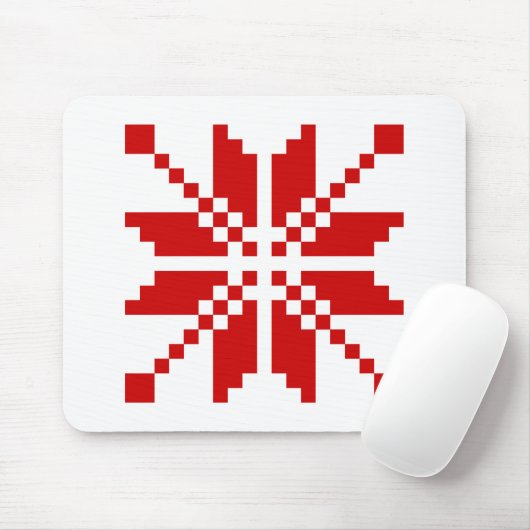 Xmas Snowflake Weihnachtsmuster Mousepad (Mit Mouse)