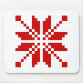 Xmas Snowflake Weihnachtsmuster Mousepad (Vorne)