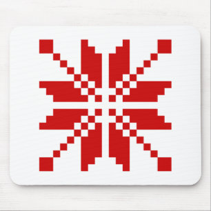 Xmas Snowflake Weihnachtsmuster Mousepad