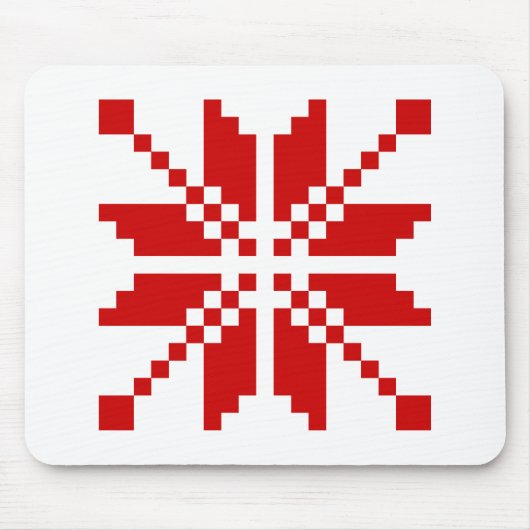 Xmas Snowflake Weihnachtsmuster Mousepad (Vorne)