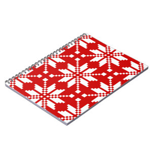 Xmas Snowflake Weihnachtsmuster Notizblock