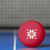 Xmas Snowflake Weihnachtsmuster Ping-Pong Ball (Netto)