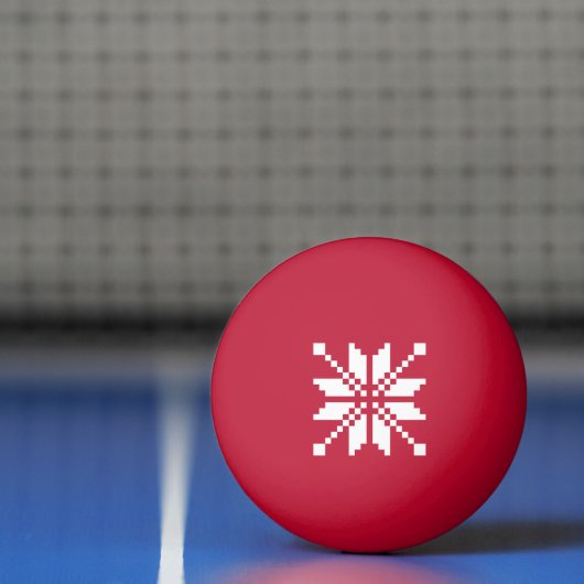 Xmas Snowflake Weihnachtsmuster Ping-Pong Ball (Netto)