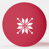 Xmas Snowflake Weihnachtsmuster Ping-Pong Ball (Rückseite)