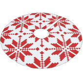 Xmas Snowflake Weihnachtsmuster Polyester Weihnachtsbaumdecke (Schrägansicht)